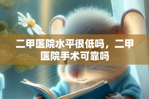 二甲医院水平很低吗，二甲医院手术可靠吗