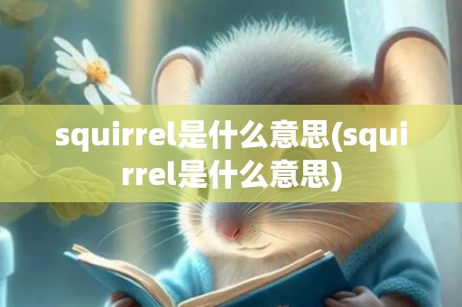 squirrel是什么意思(squirrel是什么意思)