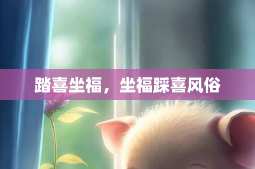 踏喜坐福，坐福踩喜风俗