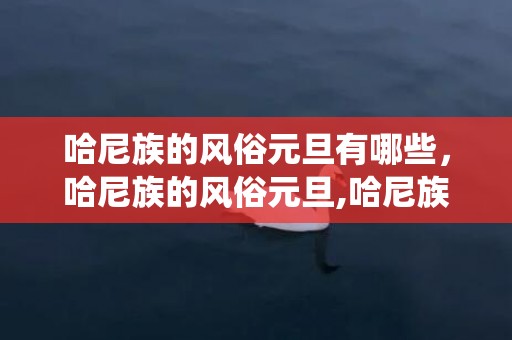 哈尼族的风俗元旦有哪些，哈尼族的风俗元旦,哈尼族的传统节日风俗简单介绍