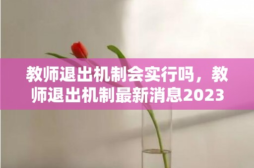 教师退出机制会实行吗，教师退出机制最新消息2023