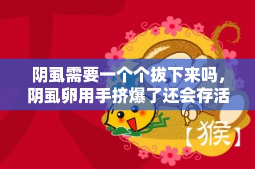 阴虱需要一个个拔下来吗，阴虱卵用手挤爆了还会存活吗