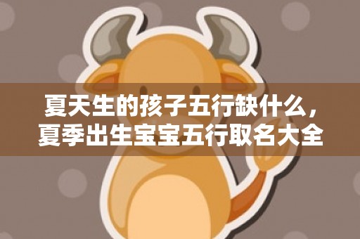 夏天生的孩子五行缺什么，夏季出生宝宝五行取名大全