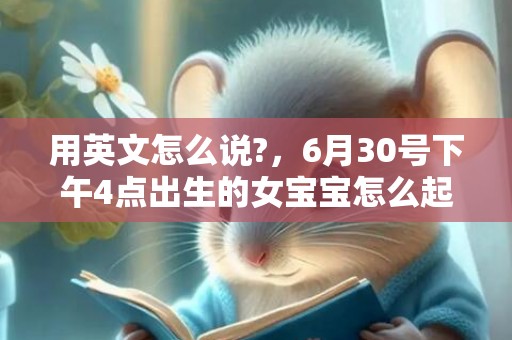 用英文怎么说?，6月30号下午4点出生的女宝宝怎么起好名