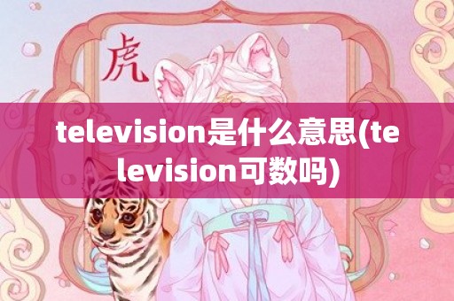 television是什么意思(television可数吗)