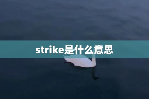 strike是什么意思