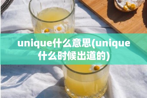 unique什么意思(unique什么时候出道的)