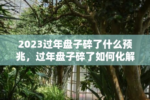 2023过年盘子碎了什么预兆，过年盘子碎了如何化解