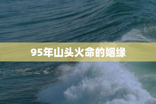 95年山头火命的姻缘