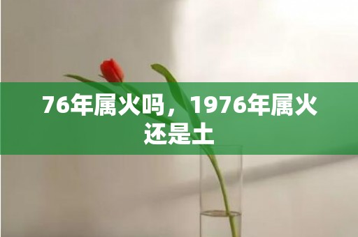 76年属火吗，1976年属火还是土