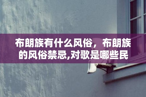 布朗族有什么风俗，布朗族的风俗禁忌,对歌是哪些民族的习俗？