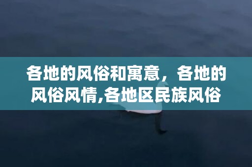 各地的风俗和寓意，各地的风俗风情,各地区民族风俗[详细点]