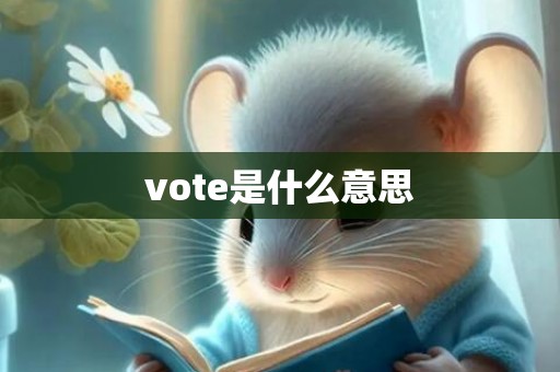 vote是什么意思