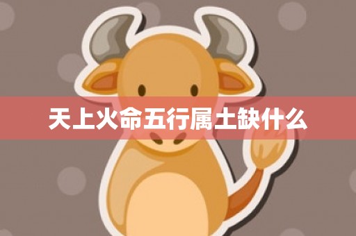天上火命五行属土缺什么