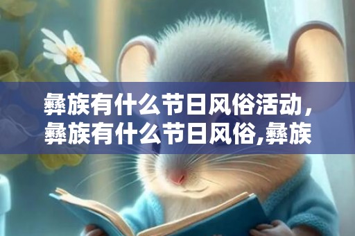 彝族有什么节日风俗活动，彝族有什么节日风俗,彝族的节日是什么