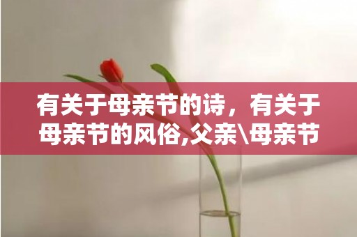 有关于母亲节的诗，有关于母亲节的风俗,父亲\母亲节有什么习俗？