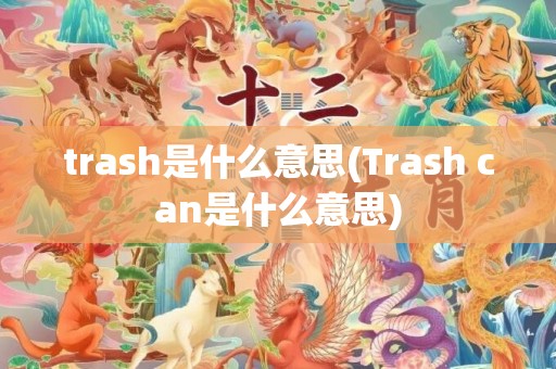 trash是什么意思(Trash can是什么意思)