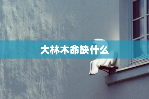 大林木命缺什么