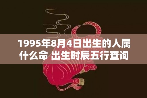 1995年8月4日出生的人属什么命 出生时辰五行查询