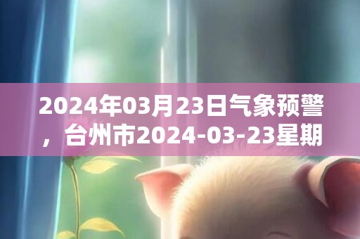 2024年03月23日气象预警，台州市2024-03-23星期六天气预报 大部小雨转小到中雨