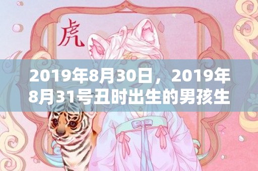 2019年8月30日，2019年8月31号丑时出生的男孩生辰八字是什么？