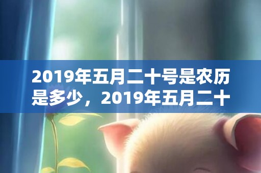 2019年五月二十号是农历是多少，2019年五月二十四出生的男孩如何起名字好，五行属什么