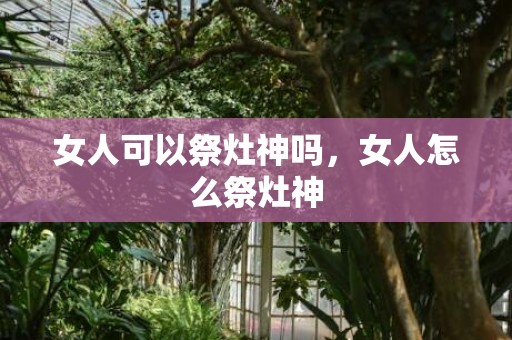 女人可以祭灶神吗，女人怎么祭灶神