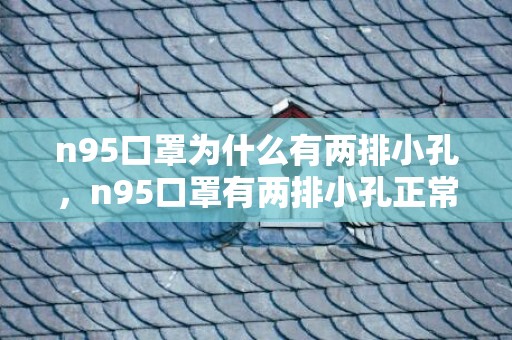n95口罩为什么有两排小孔，n95口罩有两排小孔正常吗