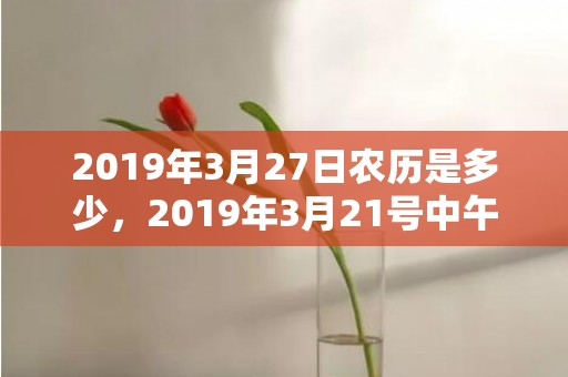 2019年3月27日农历是多少，2019年3月21号中午出生的女孩起名要注意什么
