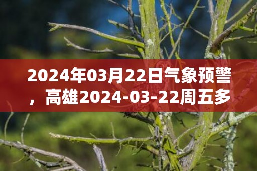 2024年03月22日气象预警，高雄2024-03-22周五多云最高温度32度
