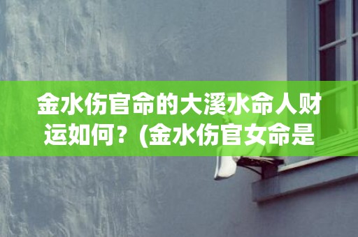 金水伤官命的大溪水命人财运如何？(金水伤官女命是靠自己)