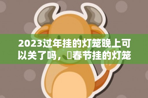 2023过年挂的灯笼晚上可以关了吗，​春节挂的灯笼晚上要一直点着吗