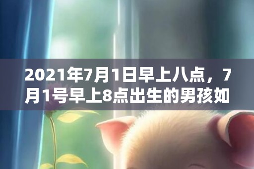2021年7月1日早上八点，7月1号早上8点出生的男孩如何起一个好运的名字