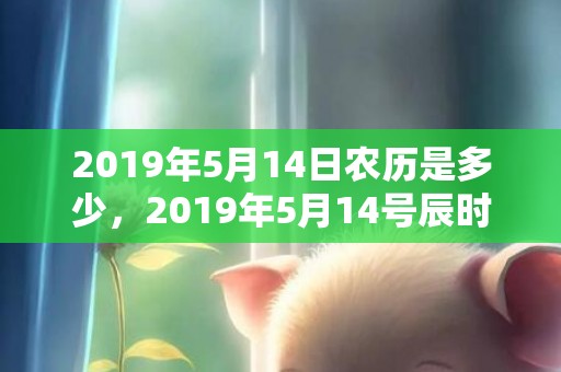 2019年5月14日农历是多少，2019年5月14号辰时出生的男孩起名时要注意什么