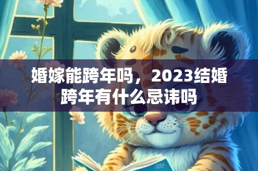 婚嫁能跨年吗，2023结婚跨年有什么忌讳吗