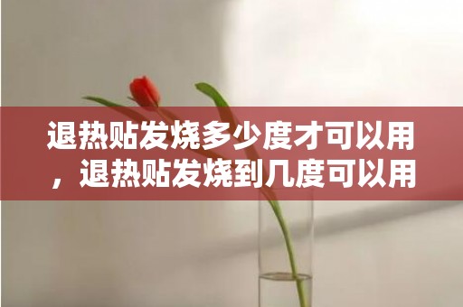 退热贴发烧多少度才可以用，退热贴发烧到几度可以用