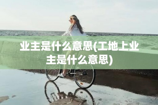 业主是什么意思(工地上业主是什么意思)