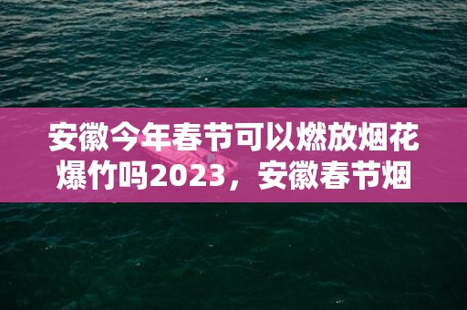 安徽今年春节可以燃放烟花爆竹吗2023，安徽春节烟花爆竹哪里可以燃放
