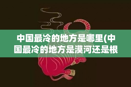 中国最冷的地方是哪里(中国最冷的地方是漠河还是根河)