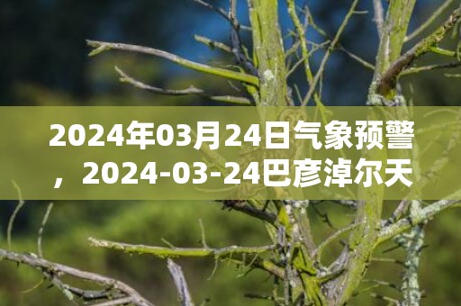 2024年03月24日气象预警，2024-03-24巴彦淖尔天气预报 大部多云