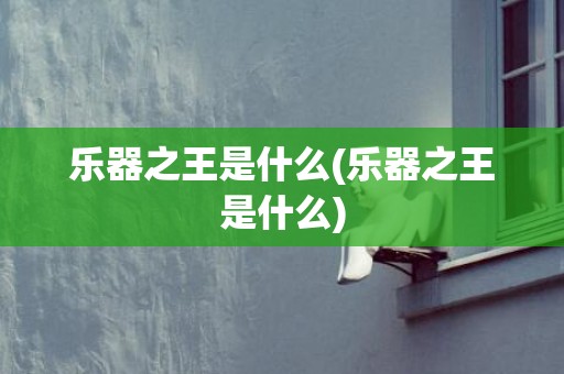 乐器之王是什么(乐器之王是什么)