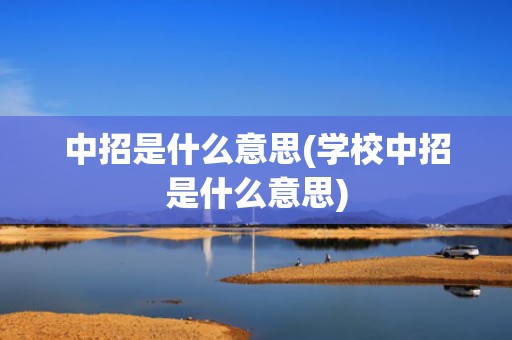 中招是什么意思(学校中招是什么意思)
