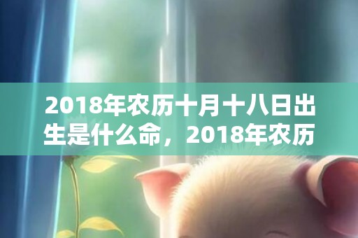 2018年农历十月十八日出生是什么命，2018年农历十月十九出生的男孩怎么取名？这天出生的孩子好吗？
