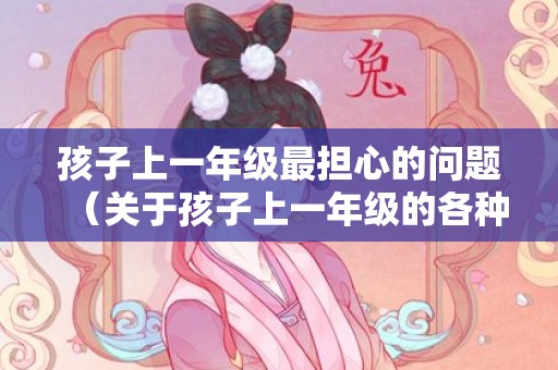孩子上一年级最担心的问题（关于孩子上一年级的各种担心和焦虑）