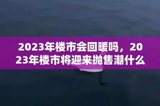 2023年楼市会回暖吗，2023年楼市将迎来抛售潮什么意思