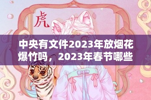 中央有文件2023年放烟花爆竹吗，2023年春节哪些城市可以放烟花爆竹