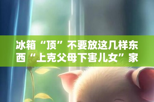 冰箱“顶”不要放这几样东西“上克父母下害儿女”家财万贯