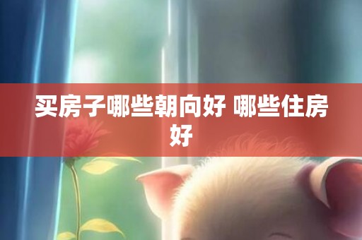 买房子哪些朝向好 哪些住房好