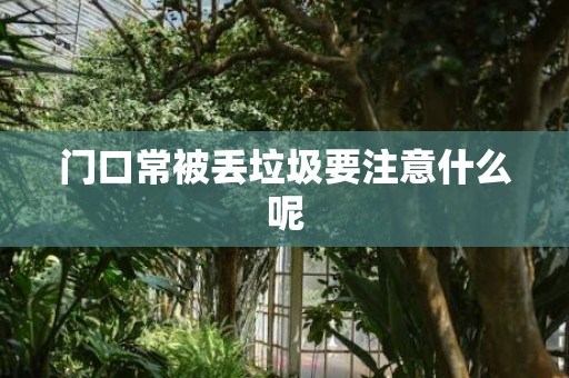 门口常被丢垃圾要注意什么呢