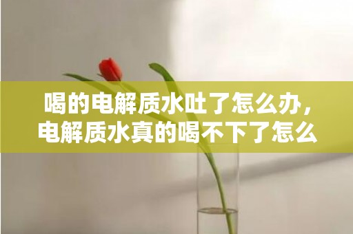 喝的电解质水吐了怎么办，电解质水真的喝不下了怎么办